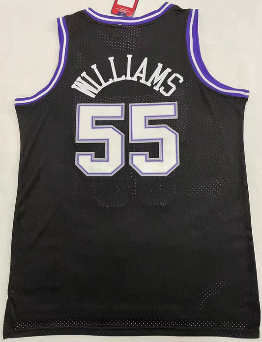 Camiseta NBA retro Sacramento Kings – WILLIAMS #55 – Retro · negra · 1998/99 - vista 2