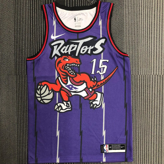 Camiseta NBA retro Toronto Raptors – CARTER #15 – Retro · morada - vista 1