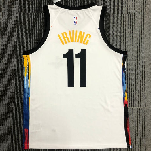 Camiseta NBA Brooklyn Nets – IRVING #11 – City Edition · blanca · 2021 - vista 2