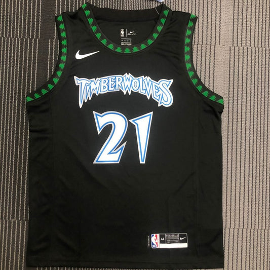 Camiseta NBA retro Minnesota Timberwolves – GARNETT #21 – Retro · negra · 2018 - vista 1