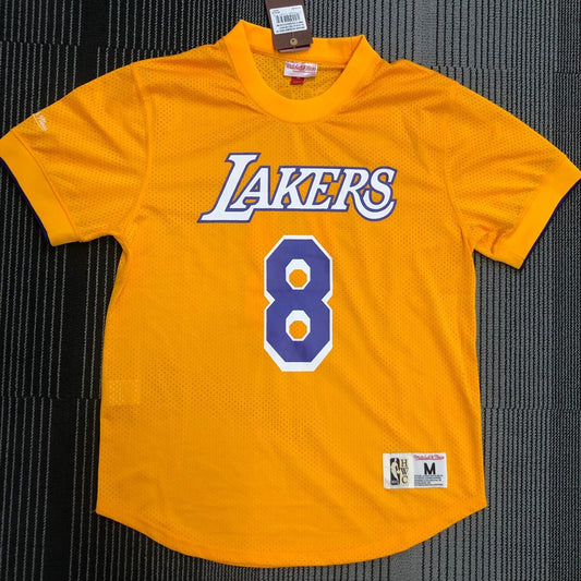 Camiseta NBA retro Los Angeles Lakers – BRYANT #8 – Retro · amarilla - vista 1