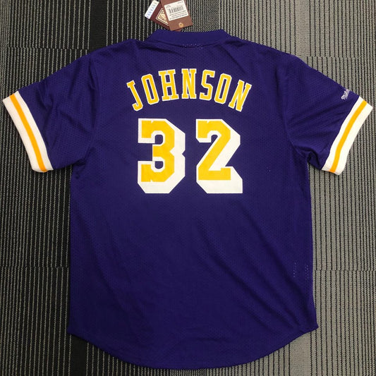 Camiseta NBA retro Los Angeles Lakers – JOHNSON #32 – Retro · morada - vista 2