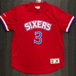 Camiseta NBA retro Philadelphia 76ers – IVERSON #3 – Retro · roja - vista 1