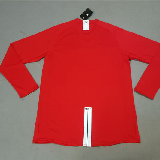 Manchester United Local Retro 2007 Manga larga Red