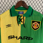 Manchester United Visitante Retro 1992 Manga larga