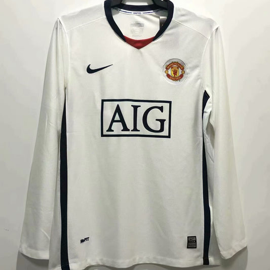 Manchester United Visitante Retro 2008 Manga larga