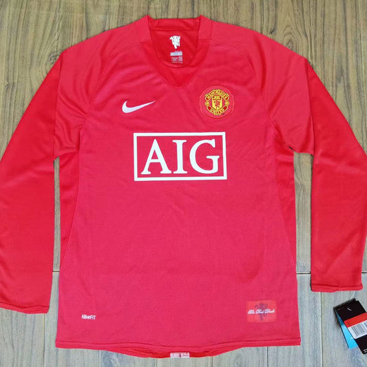 Manchester United Local Retro 2007 Manga larga