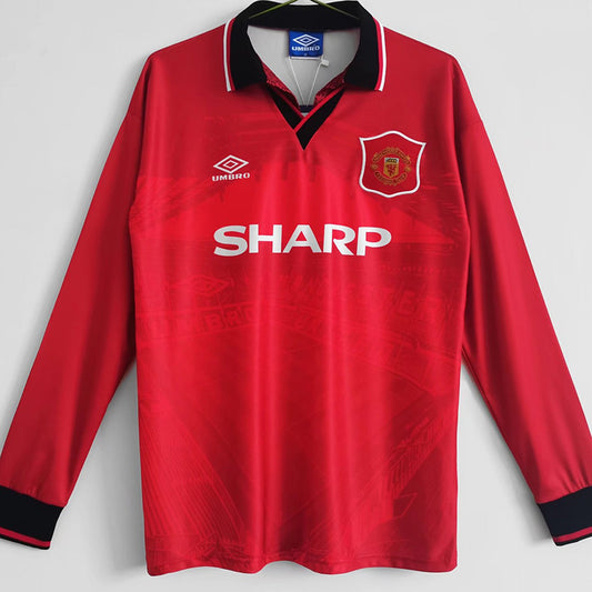 Manchester United Local Retro 1994 Manga larga