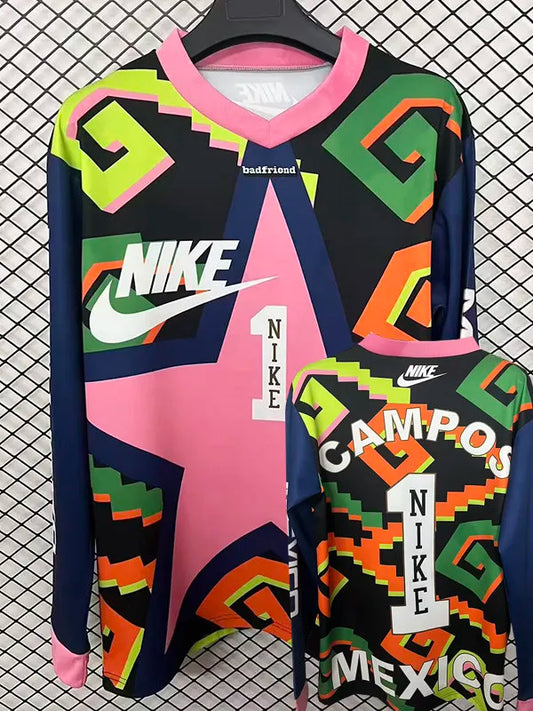Selección de México Retro Portero Campos #1 Manga Larga