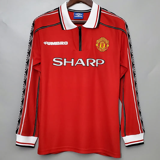 Manchester United Local Retro 1998 Manga larga