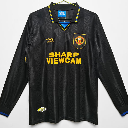 Manchester United Visitante Retro 1993 Manga larga