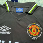 Manchester United Visitante Retro 1998 Manga larga (1)