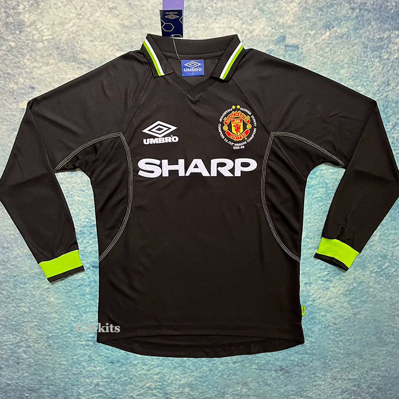 Manchester United Visitante Retro 1998 Manga larga (1)