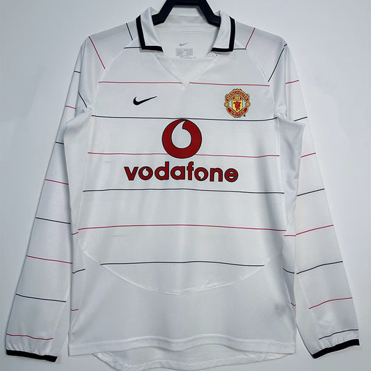 Manchester United Visitante Retro 2003 Manga larga (2)