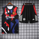 Manchester United 25/26 Pantalon / Shorts Black Tank top and (2)