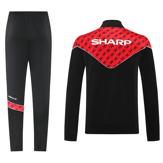 Manchester United 25/26 Chandal / Tracksuit Black Red 05