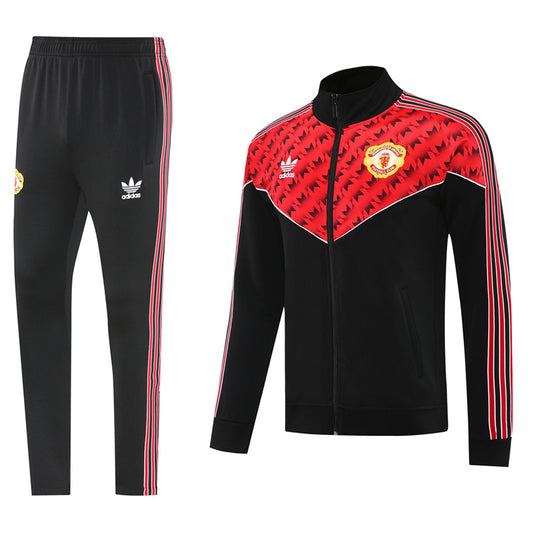 Manchester United 25/26 Chandal / Tracksuit Black Red 05