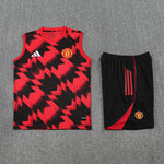 Manchester United 25/26 Pantalon / Shorts Red black Tank top and