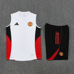 Manchester United 25/26 Pantalon / Shorts White Tank top and (2)