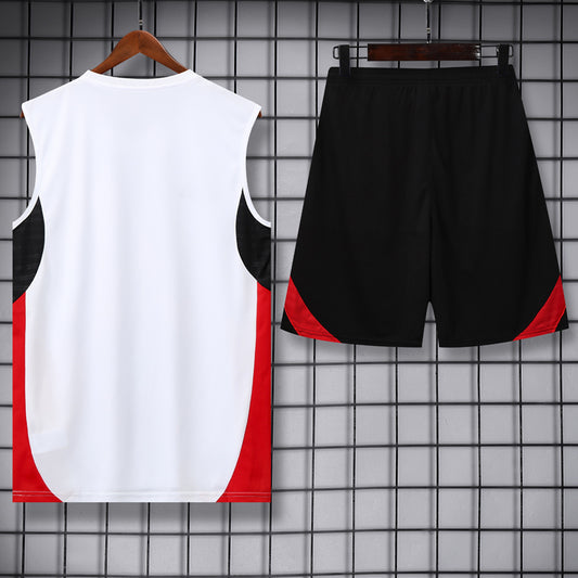 Manchester United 25/26 Pantalon / Shorts White Tank top and (2)