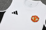 Manchester United 25/26 Pantalon / Shorts White Tank top and (2)