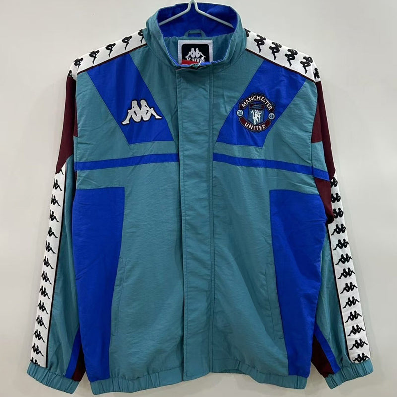 Manchester United Retro Retro 1967 Cortavientos Green Windbreaker