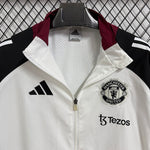 Manchester United 26/27 Cortavientos Black White Windbreaker (2)