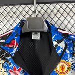 Manchester United 26/27 Cortavientos Black White Windbreaker (1)