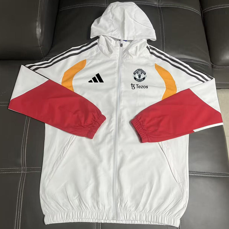 Manchester United 26/27 Cortavientos White Windbreaker (2)