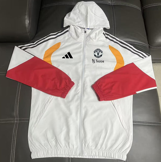 Manchester United 26/27 Cortavientos White Windbreaker (2)