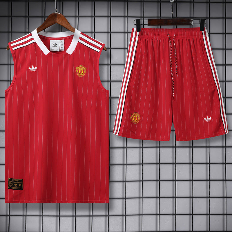 Manchester United 25/26 Pantalon / Shorts Red Tank top and