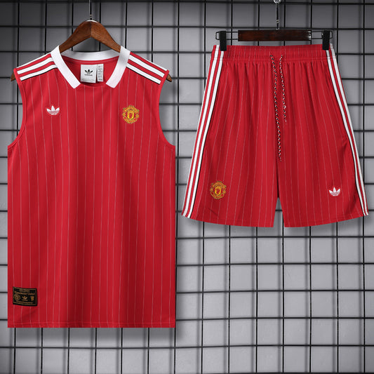 Manchester United 25/26 Pantalon / Shorts Red Tank top and