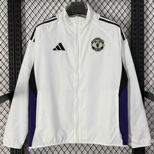 Manchester United 26/27 Cortavientos White Windbreaker (1)