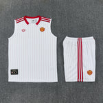 Manchester United 25/26 Pantalon / Shorts White red Tank top and