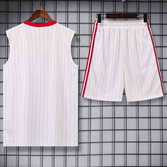 Manchester United 25/26 Pantalon / Shorts White red Tank top and