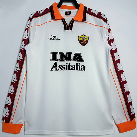 AS Roma Retro Visitante Manga Larga 1998/99