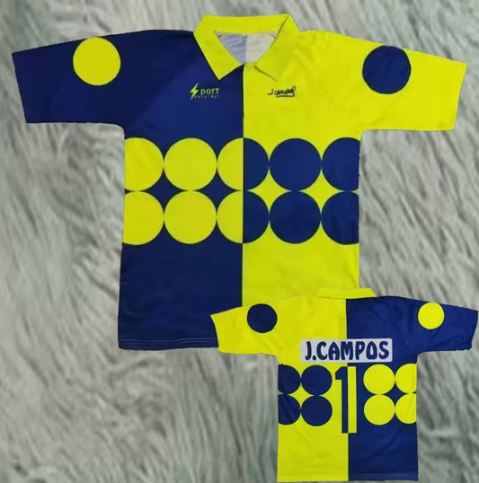 Selección de México Retro Portero Campos #1 Amarilla y Azul