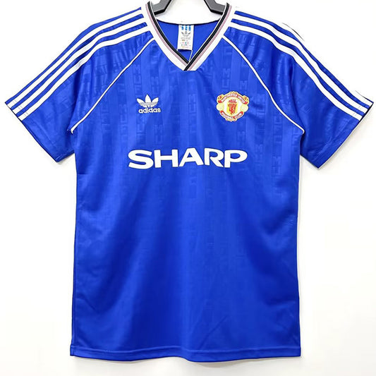 Manchester United Retro 1988/90 (Visitante Azul)