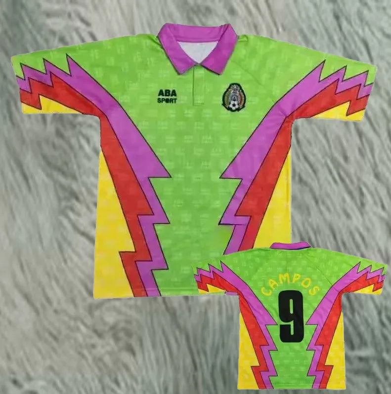 Selección de México Retro Portero Campos #9 1995 Verde