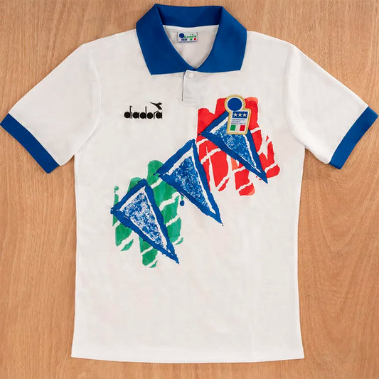 Selección de Italia Retro 1994 Polo Entrenamiento Blanco