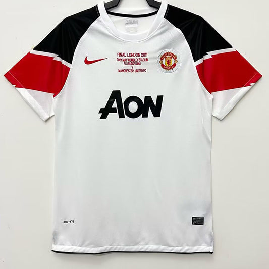 Manchester United Retro 2010/11 (Visitante Blanca Final Champions)