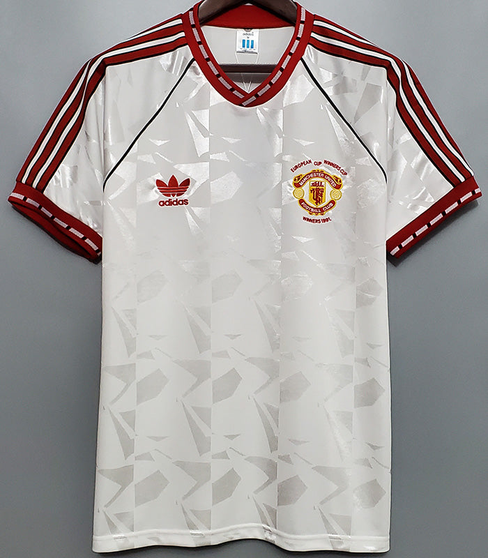 Manchester United Retro 1991/92 (Visitante Blanca)