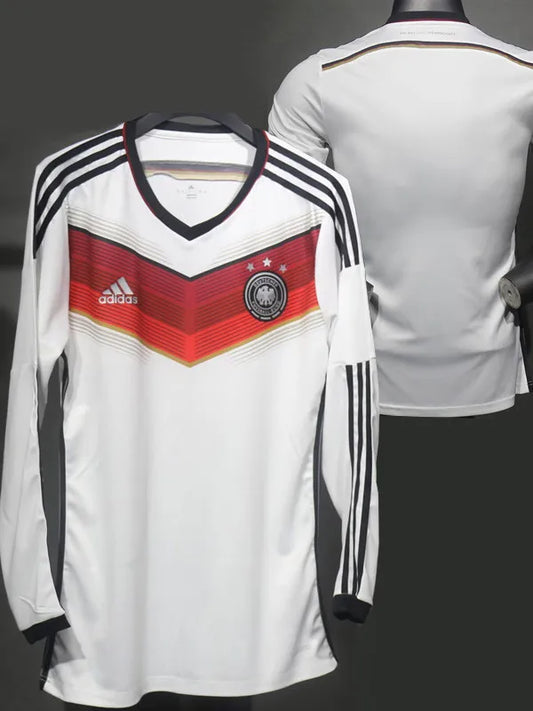 Selección de Alemania Retro Versión Jugador 2014 Manga Larga (3 Estrellas)