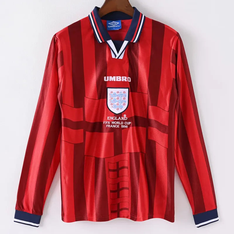 Selección de Inglaterra Retro 1998 Visitante Manga Larga