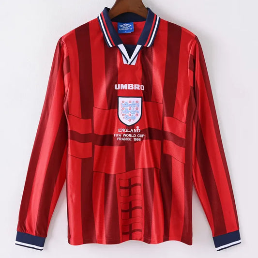 Selección de Inglaterra Retro 1998 Visitante Manga Larga