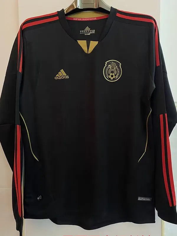 Selección de México Retro 2011/12 Visitante Negra Manga Larga