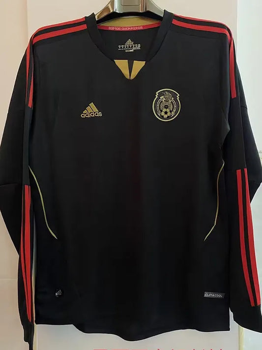 Selección de México Retro 2011/12 Visitante Negra Manga Larga