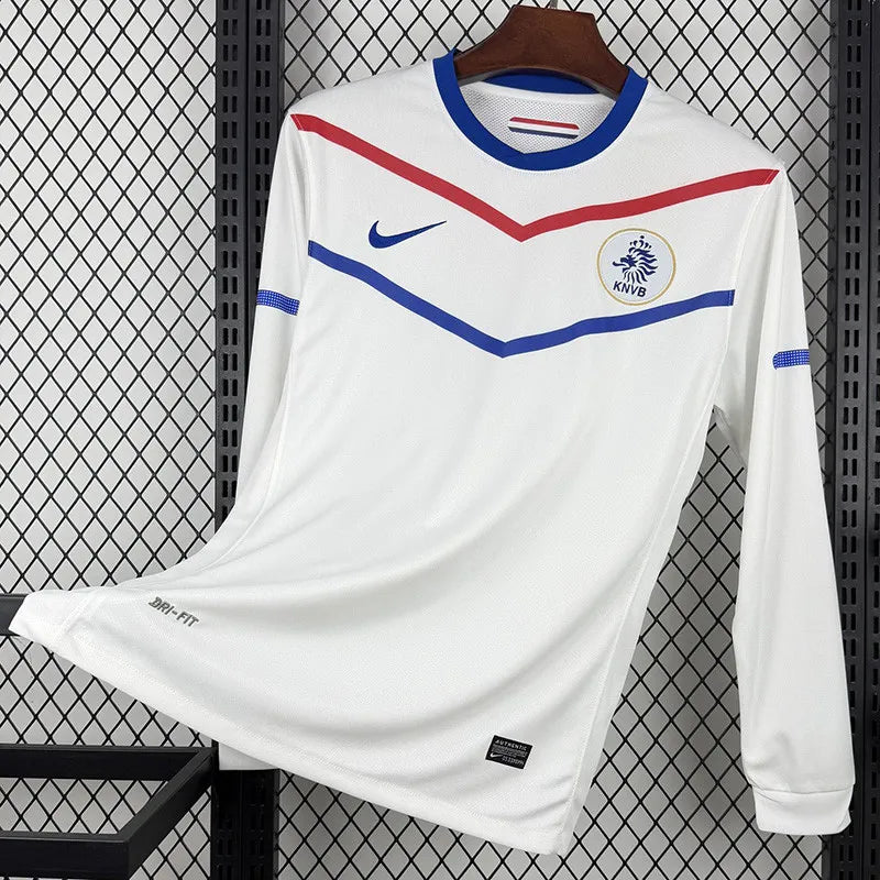 Selección de Países Bajos Retro 2010 Visitante Manga Larga