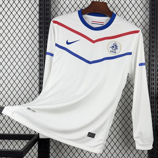 Selección de Países Bajos Retro 2010 Visitante Manga Larga