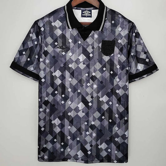 Selección de Inglaterra Retro 1990 Visitante Negra